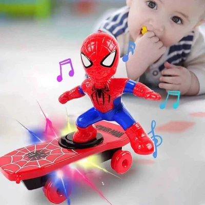 Electric Spider Man Car-Styling Stunt Skateboard Toys