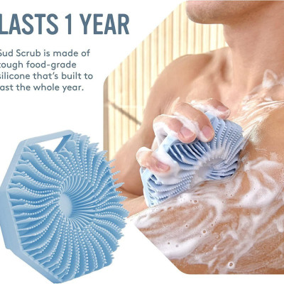 Antimicrobial Silicone Body Scrubber.